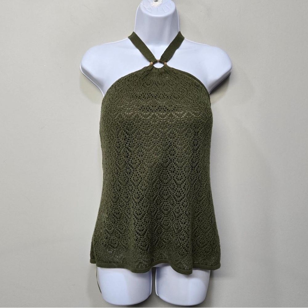 Lane Bryant Olive Green halter top size 14/16